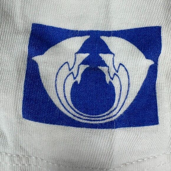 VTG 90s Oceanic Society Dolphin T Shirt L USA Made Single Stitch Graphic Ocean - Picture 9 of 14
